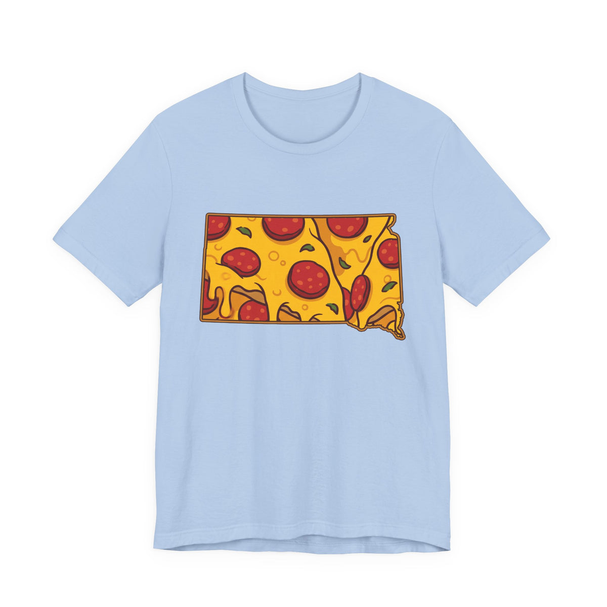 South Dakota Pizza Map T-Shirt