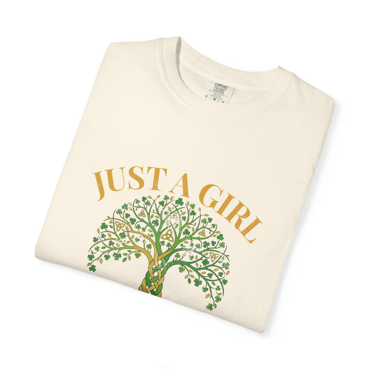 Just a Girl With Irish Roots Tree of Life T-Shirt
