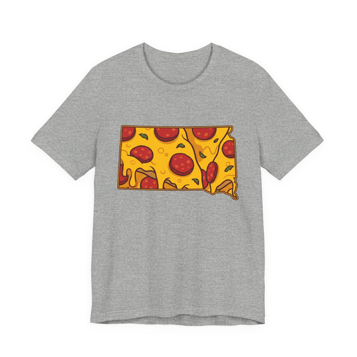 South Dakota Pizza Map T-Shirt