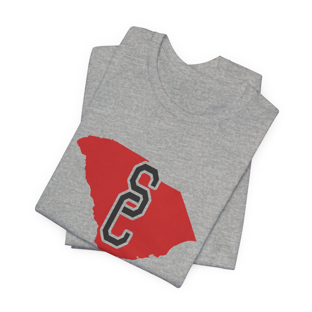 South Carolina Varsity Monogram Map T-Shirt