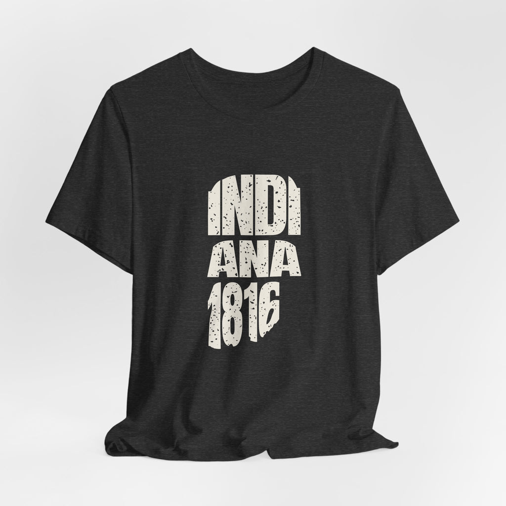 Indiana Vintage Letters Map T-Shirt