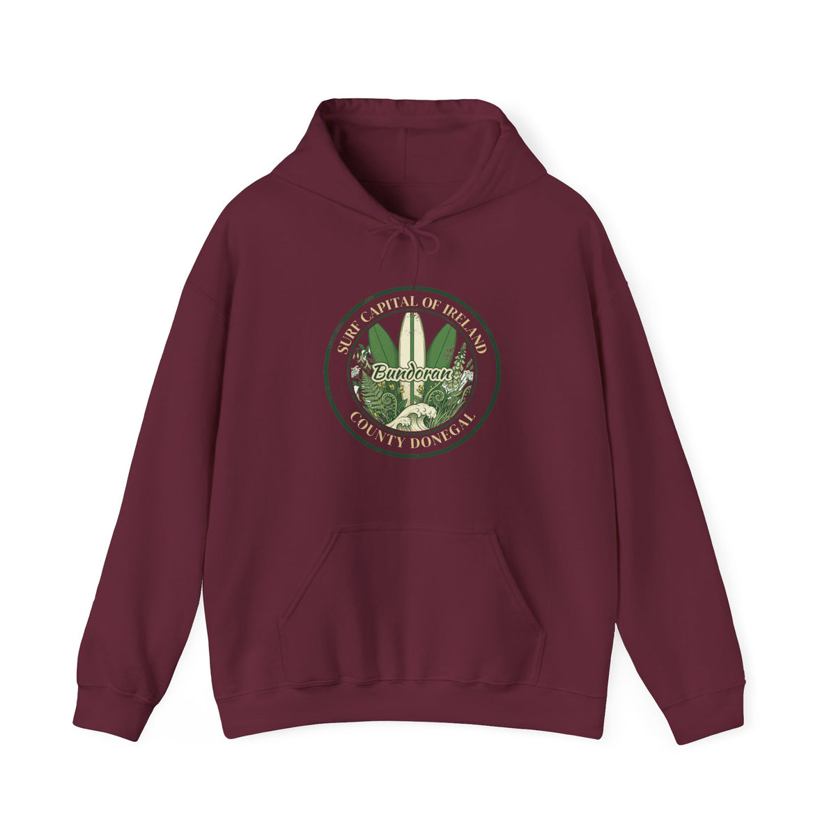 Bundoran Surf Capital of Ireland Surfboards Hoodie