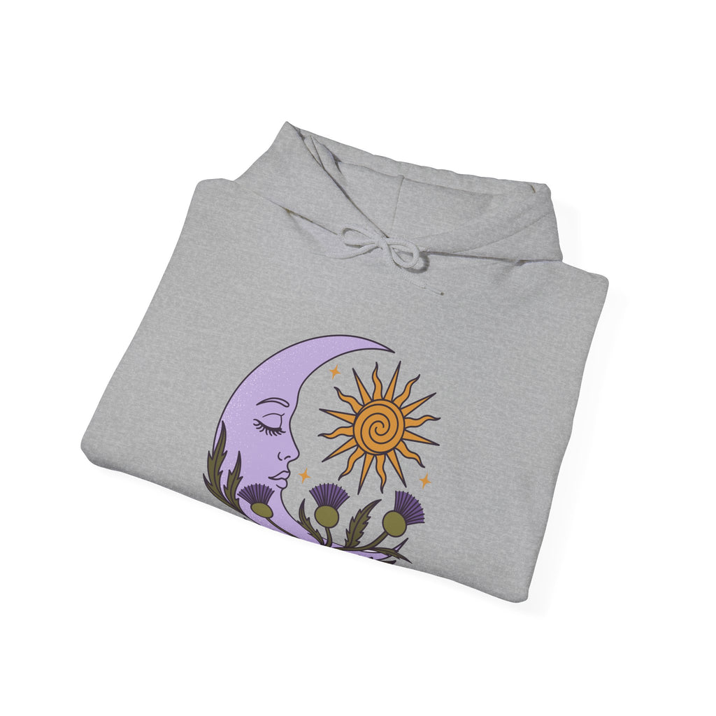 Thistle Moon Celestial Sun and Stars Hoodie