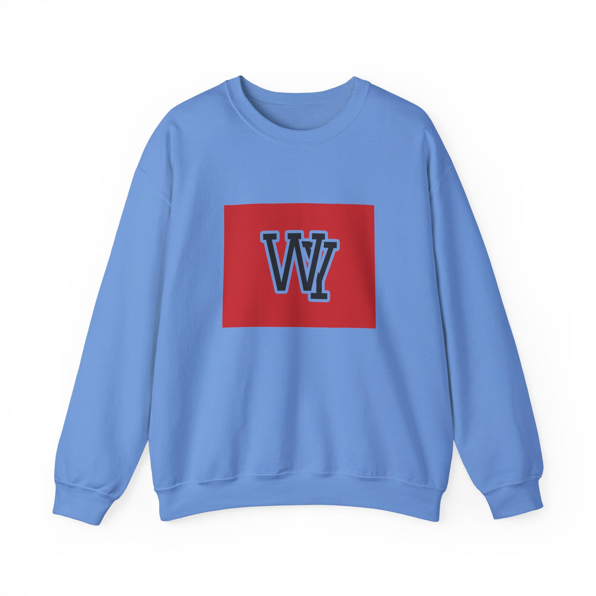 Wyoming Varsity Monogram Map Crewneck Sweatshirt