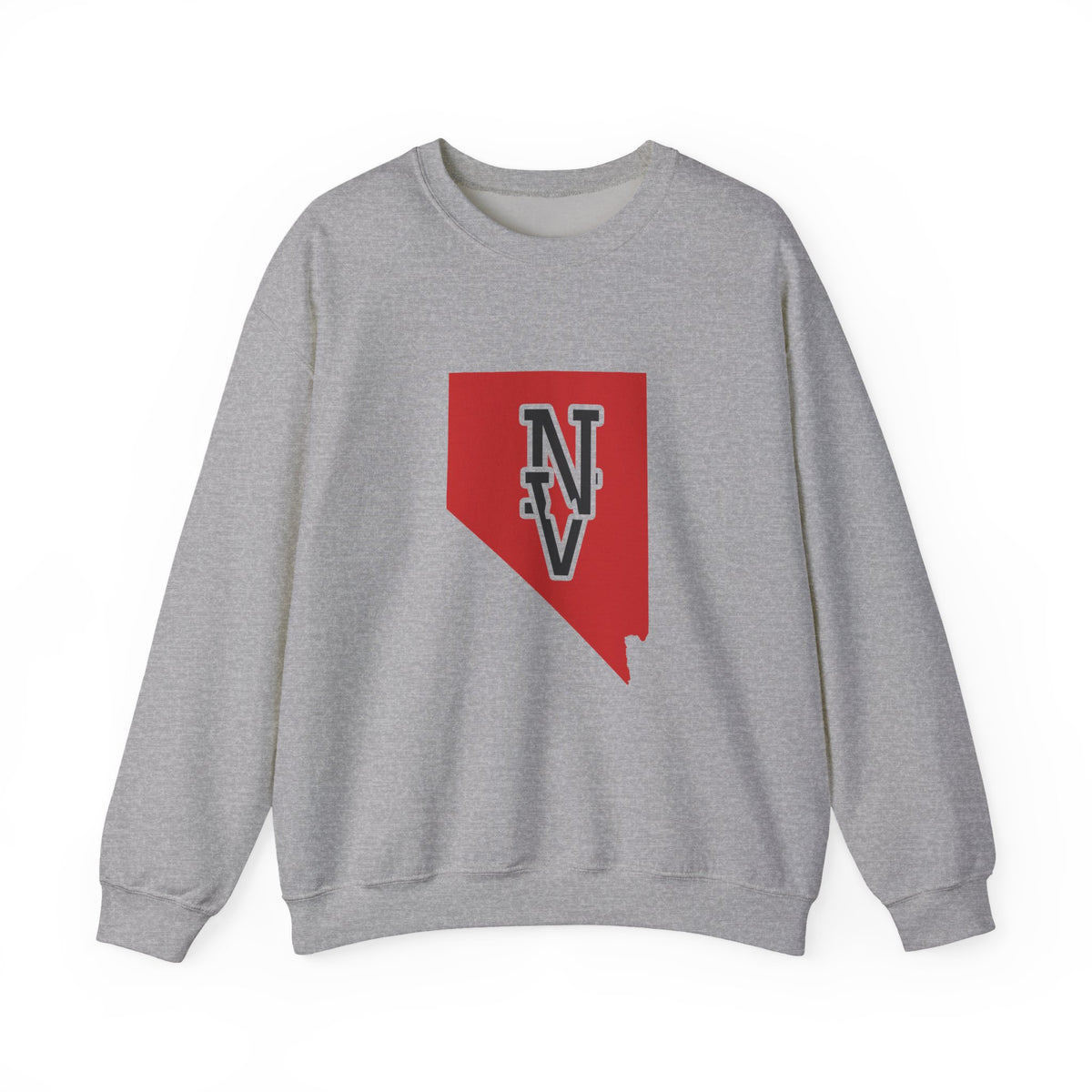 Nevada Varsity Monogram Map Crewneck Sweatshirt