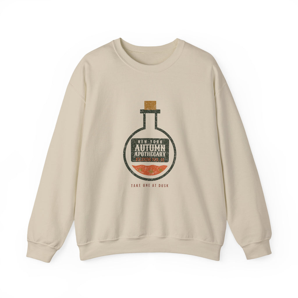 New York Autumn Apothecary Flask Crewneck Sweatshirt