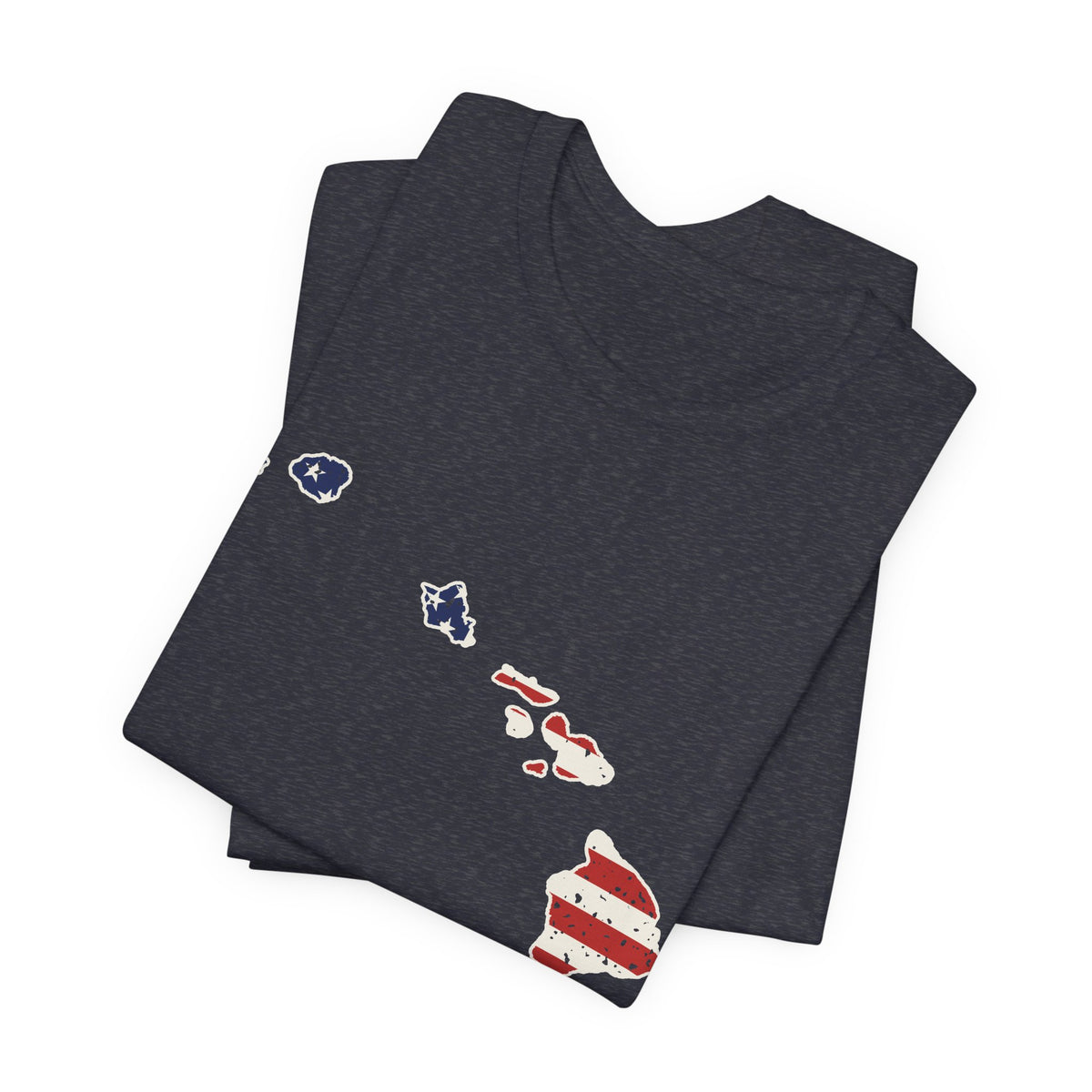 Hawaii American Flag Map T-Shirt