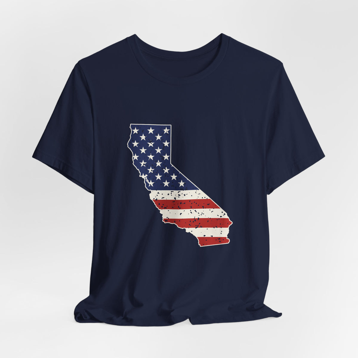 California American Flag Map T-Shirt
