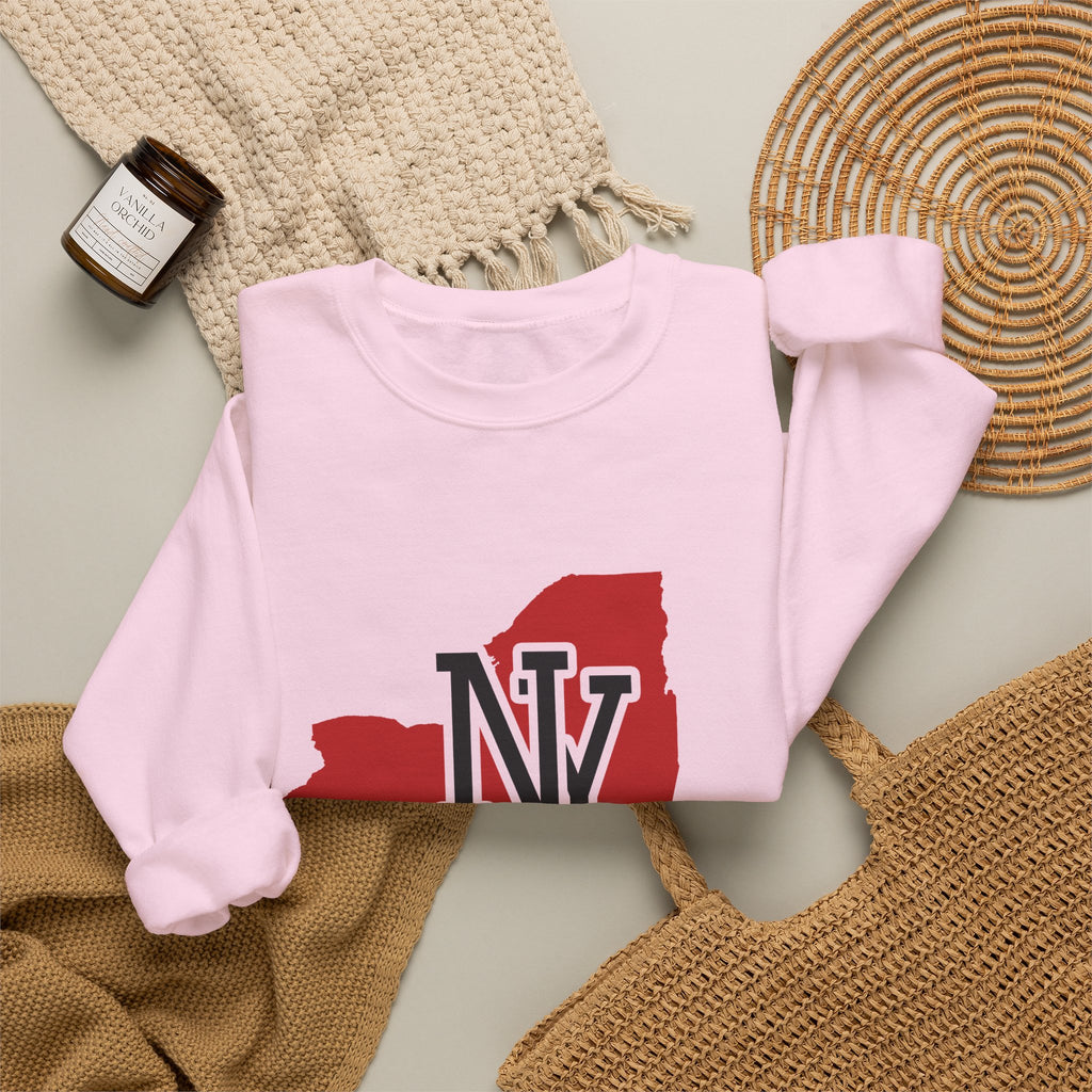 New York Varsity Monogram Map Crewneck Sweatshirt