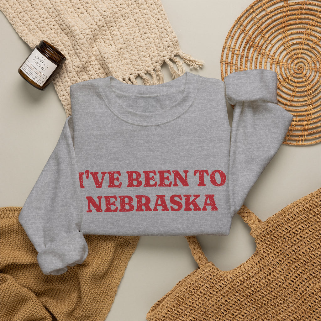 I've Been to Nebraska Vintage Travel Souvenir Crewneck Sweatshirt