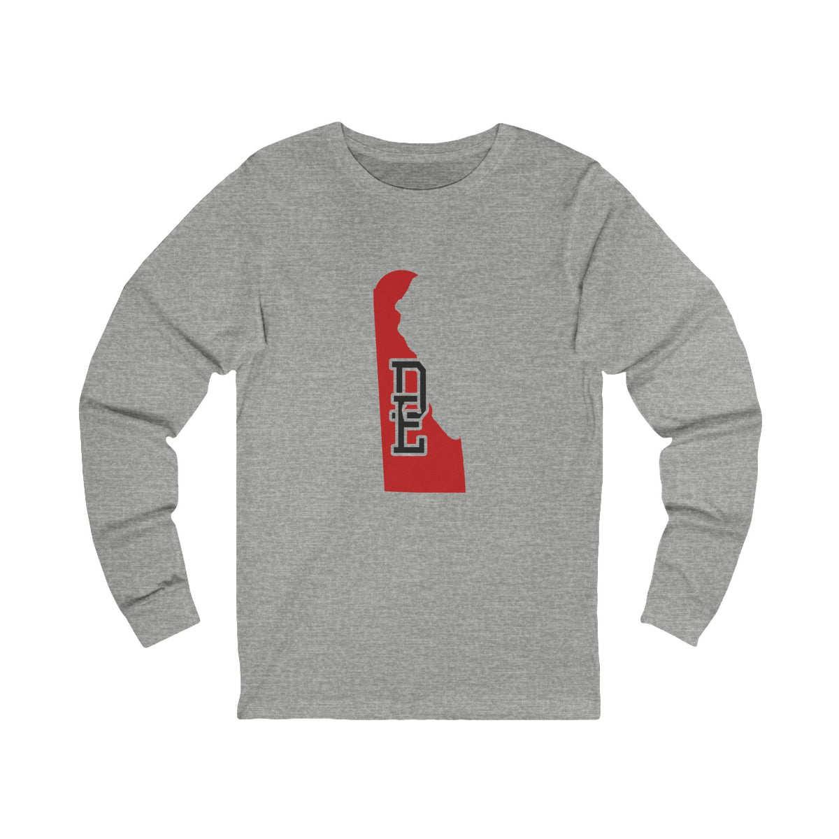 Delaware Varsity Monogram Map Long Sleeve Tee