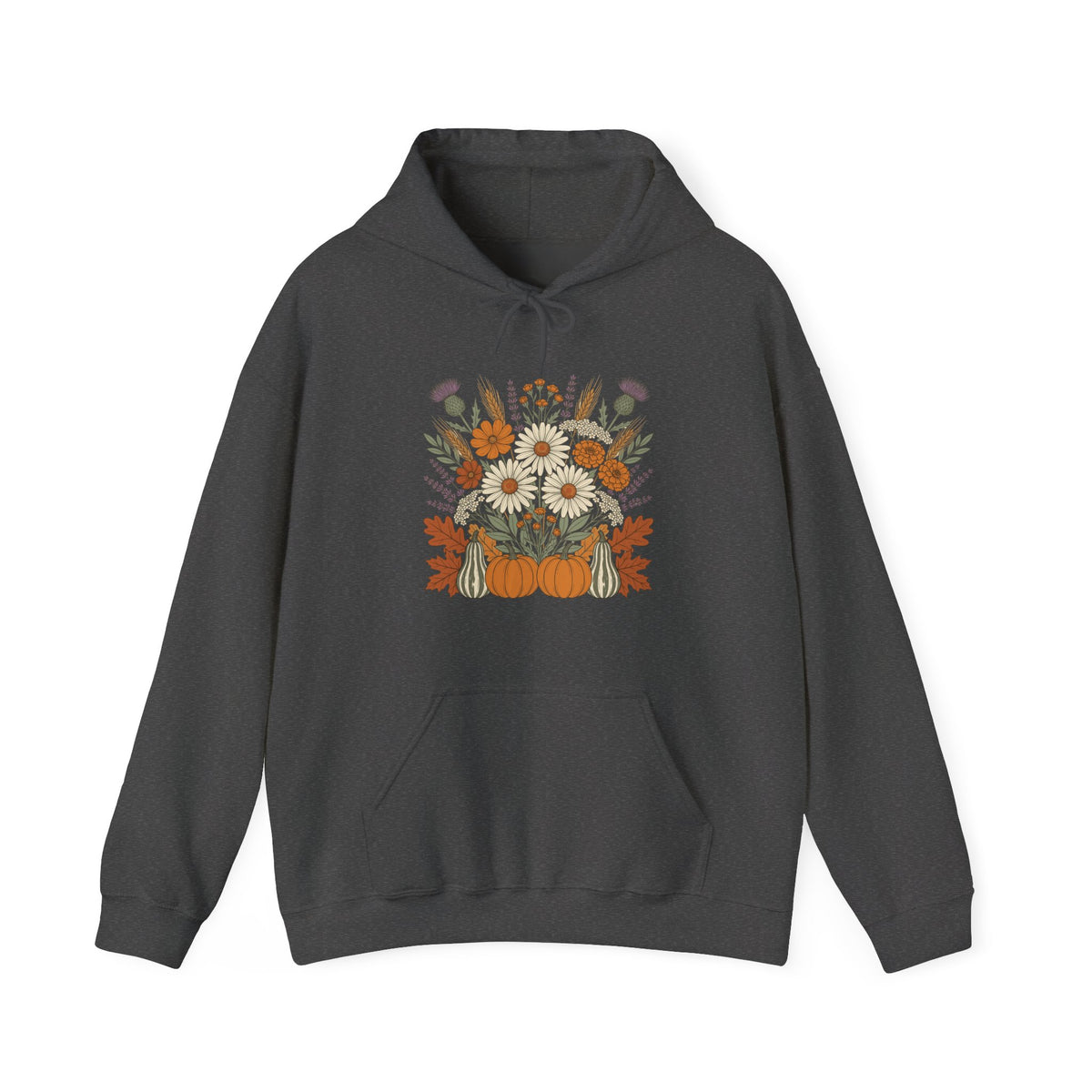 Fall Wildflower Bouquet Daisies and Thistles Hoodie