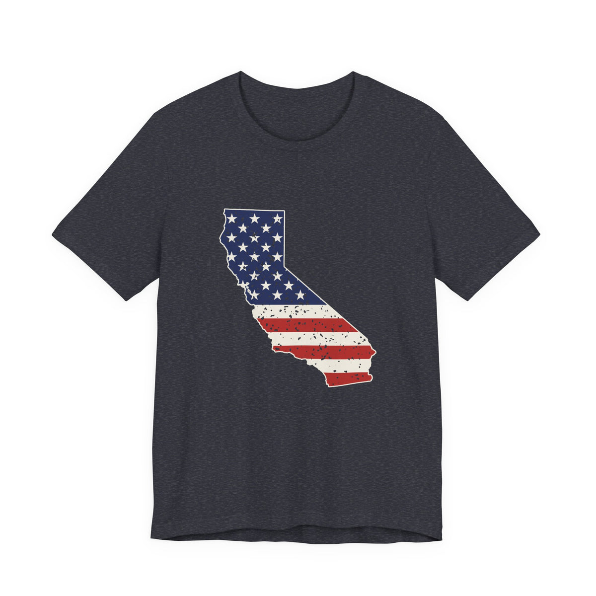 California American Flag Map T-Shirt