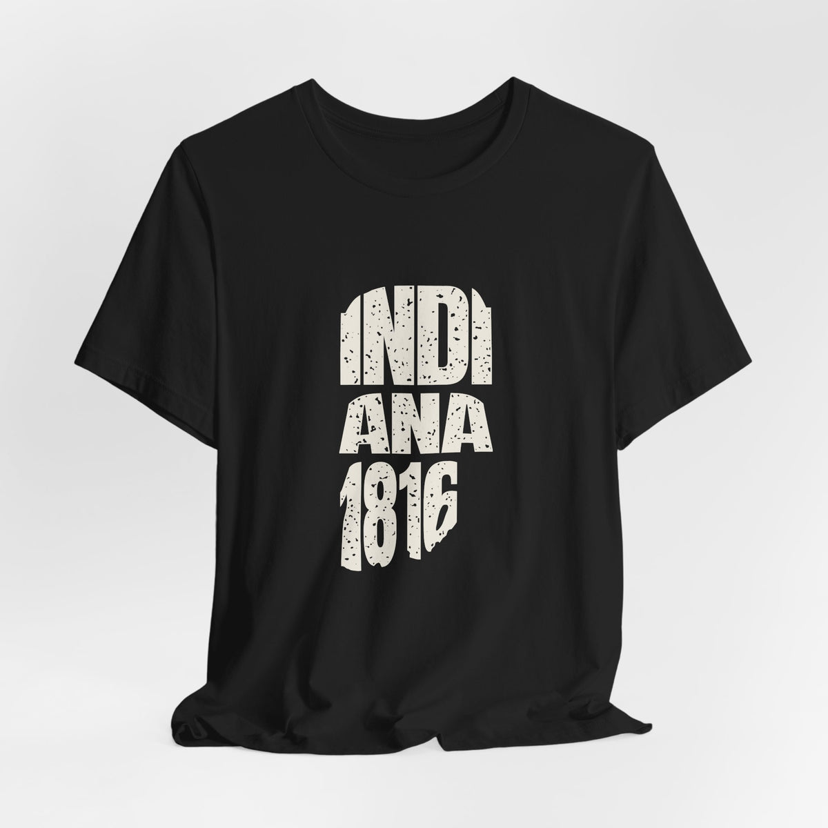 Indiana Vintage Letters Map T-Shirt
