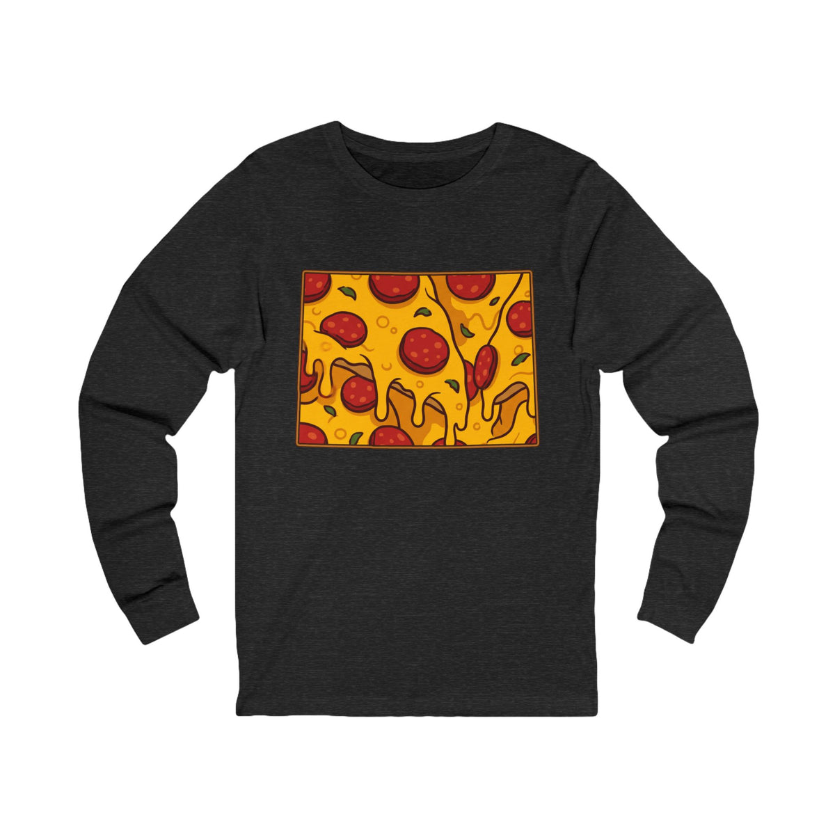 Colorado Pizza Map Long Sleeve Tee