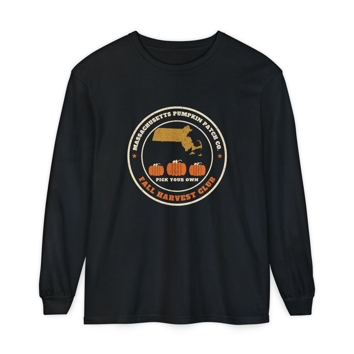 Massachusetts Pumpkin Patch Co. Badge Long Sleeve Tee
