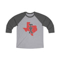 Texas Varsity Monogram Map Raglan 3/4 Sleeve Tee