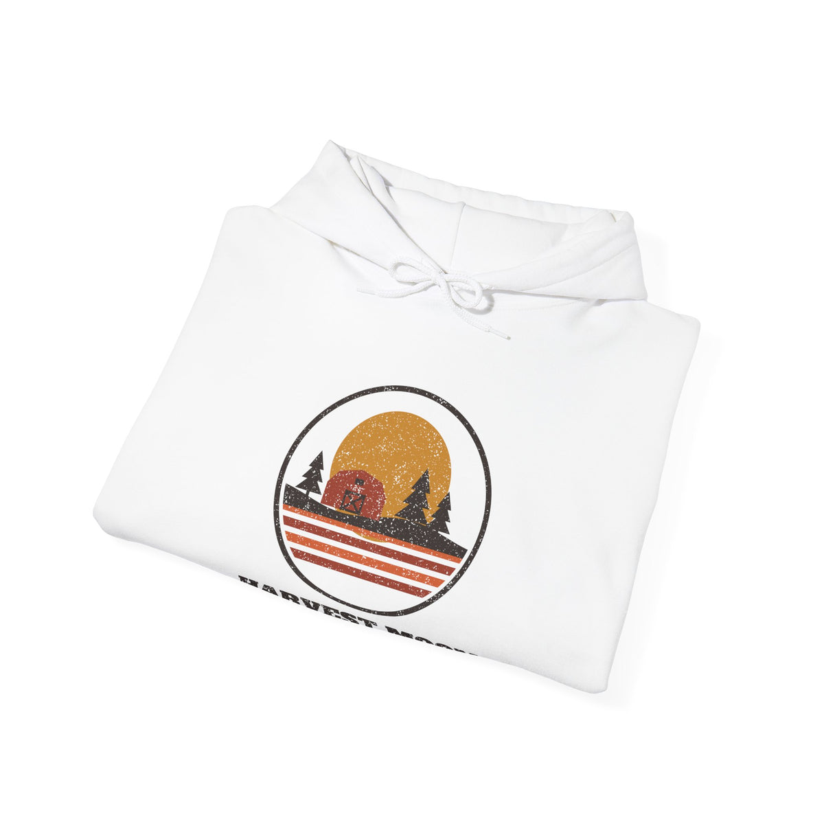 Harvest Moon Over Pennsylvania Retro Badge Hoodie
