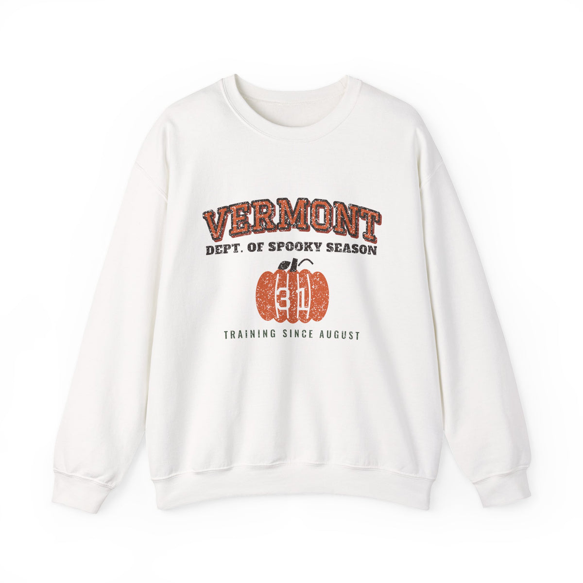 Vermont Dept. of Spooky Season Varsity Crewneck Sweatshirt