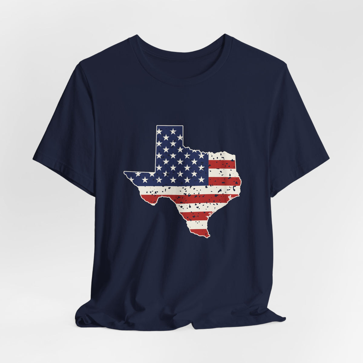 Texas American Flag Map T-Shirt