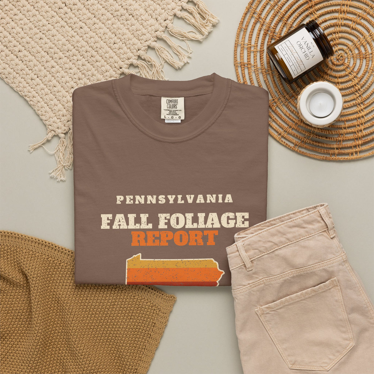 Pennsylvania Fall Foliage Report Map T-Shirt