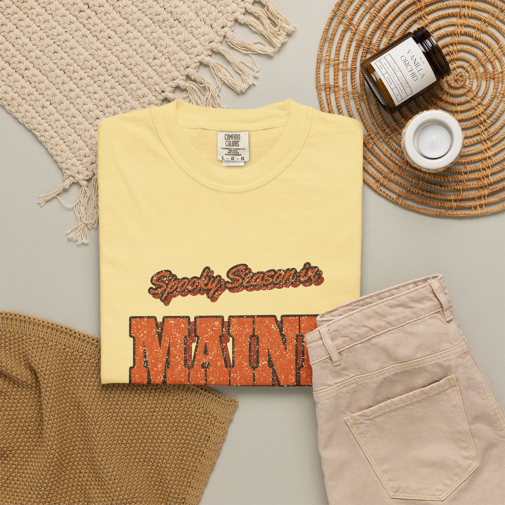 Spooky Season in Maine Vintage Postcard T-Shirt