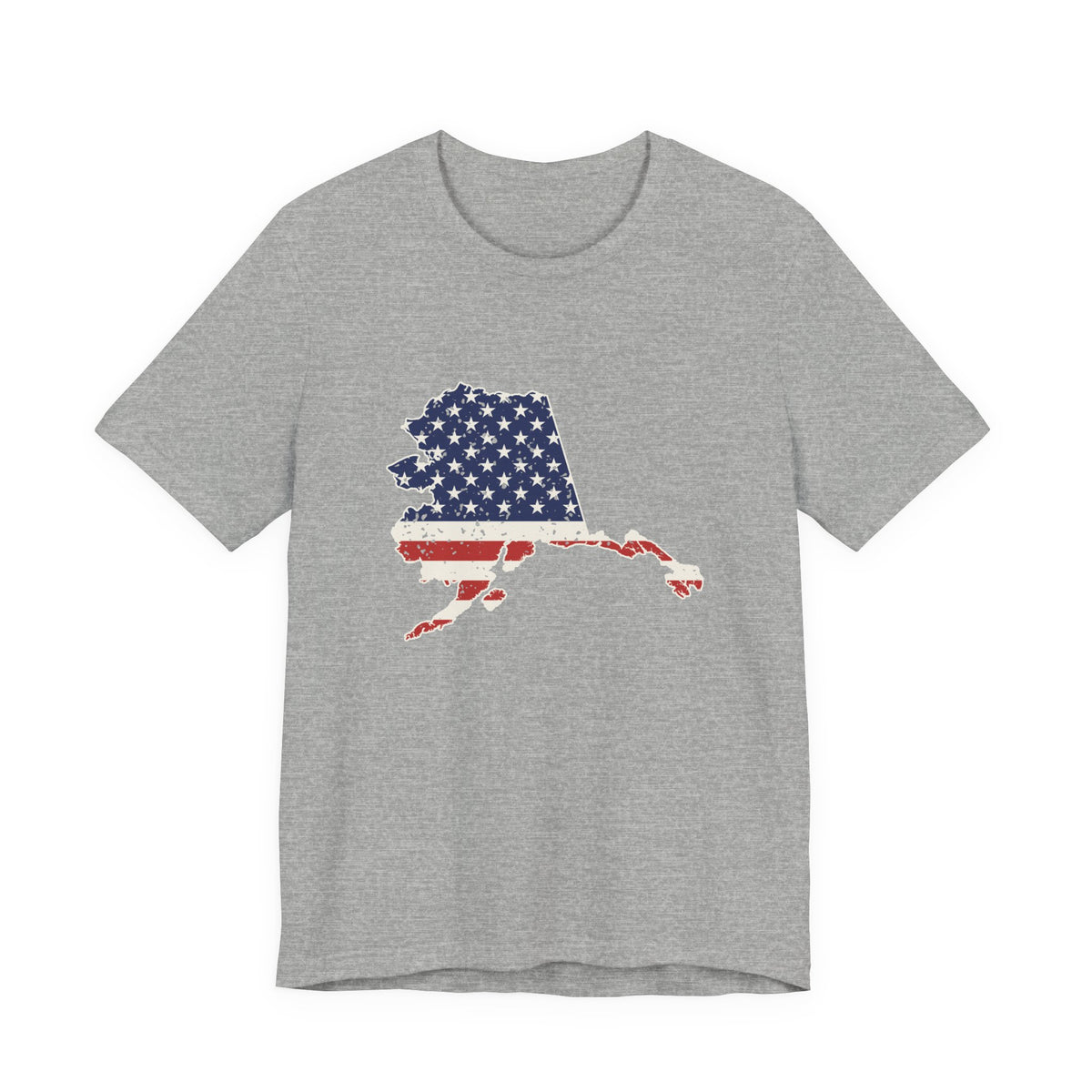 Alaska American Flag Map T-Shirt