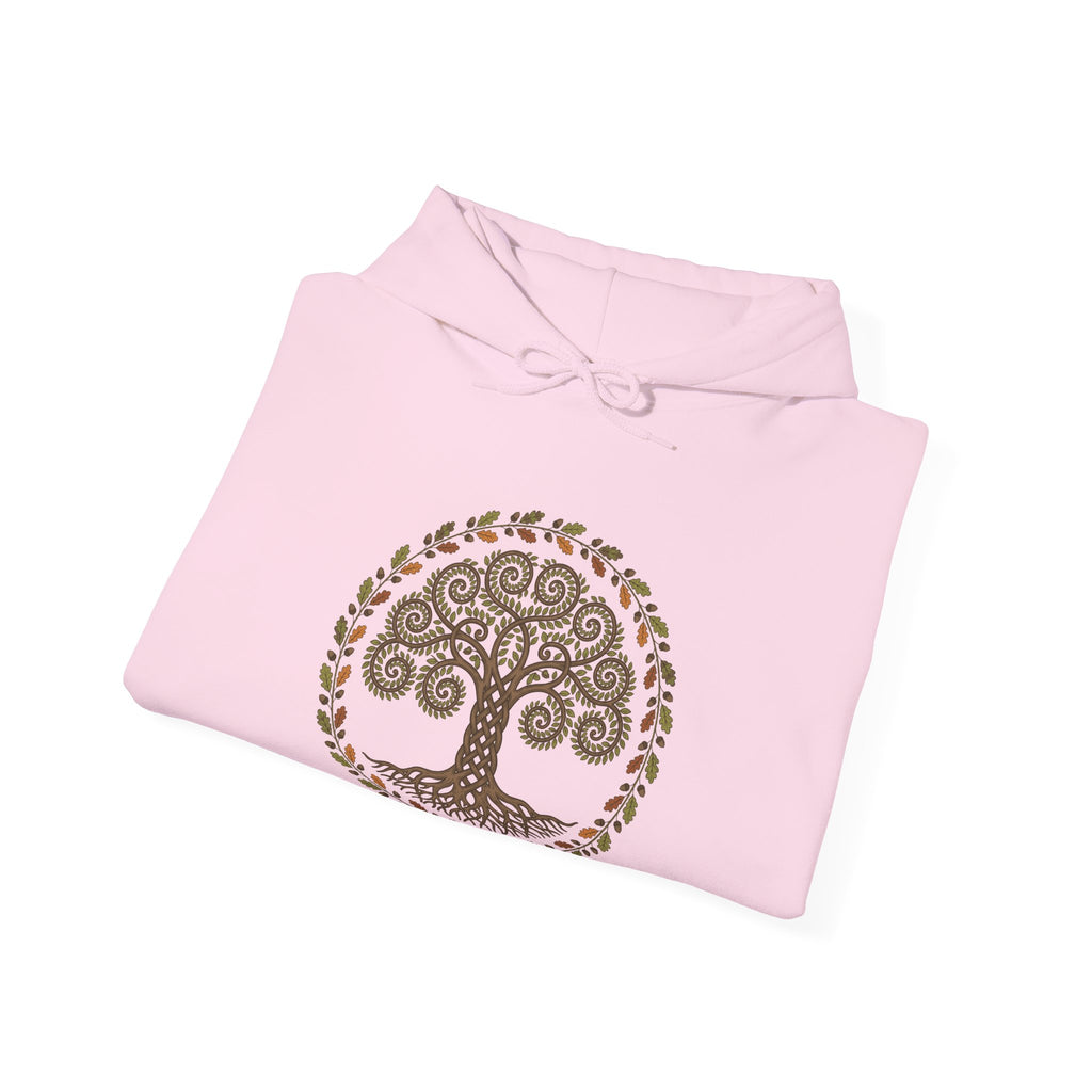 Celtic Tree of Life Autumn Oak Wreath Hoodie