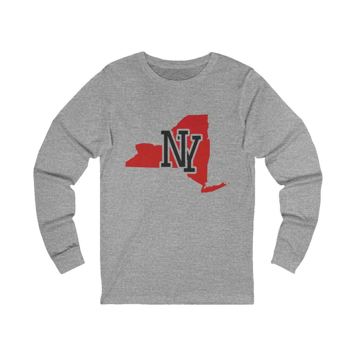 New York Varsity Monogram Map Long Sleeve Tee