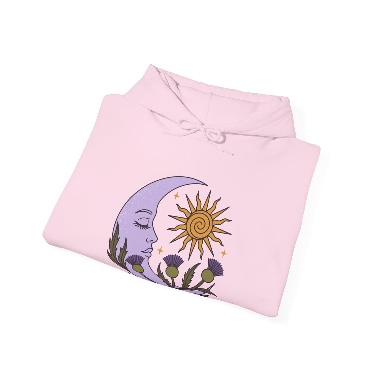 Thistle Moon Celestial Sun and Stars Hoodie