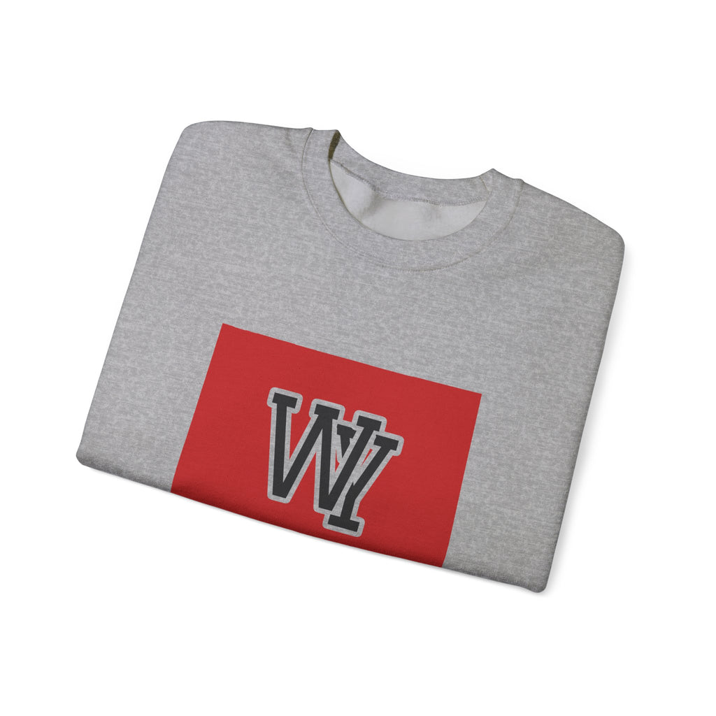 Wyoming Varsity Monogram Map Crewneck Sweatshirt