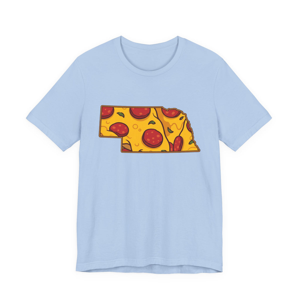 Nebraska Pizza Map T-Shirt
