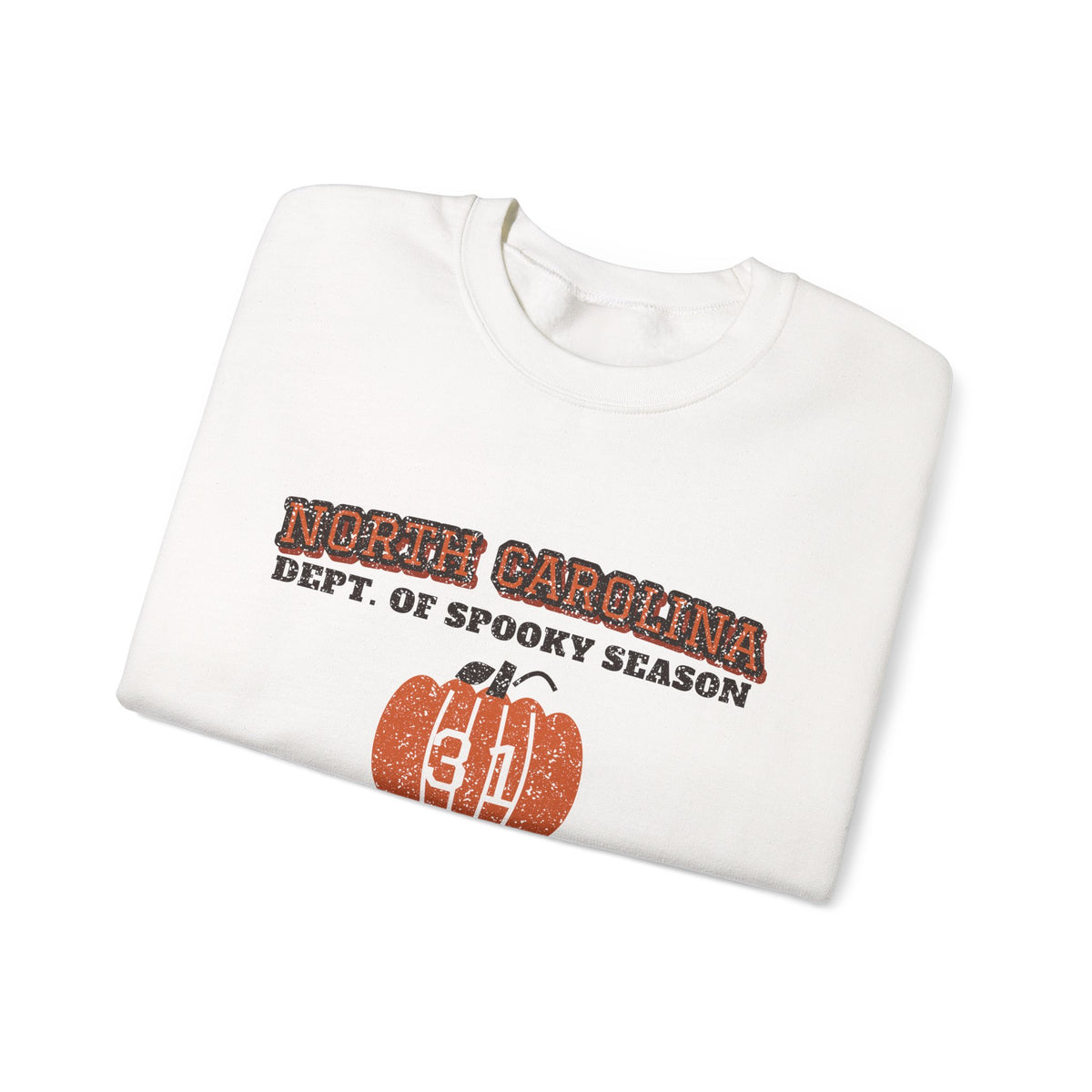 North Carolina Dept. of Spooky Season Varsity Crewneck Sweatshirt