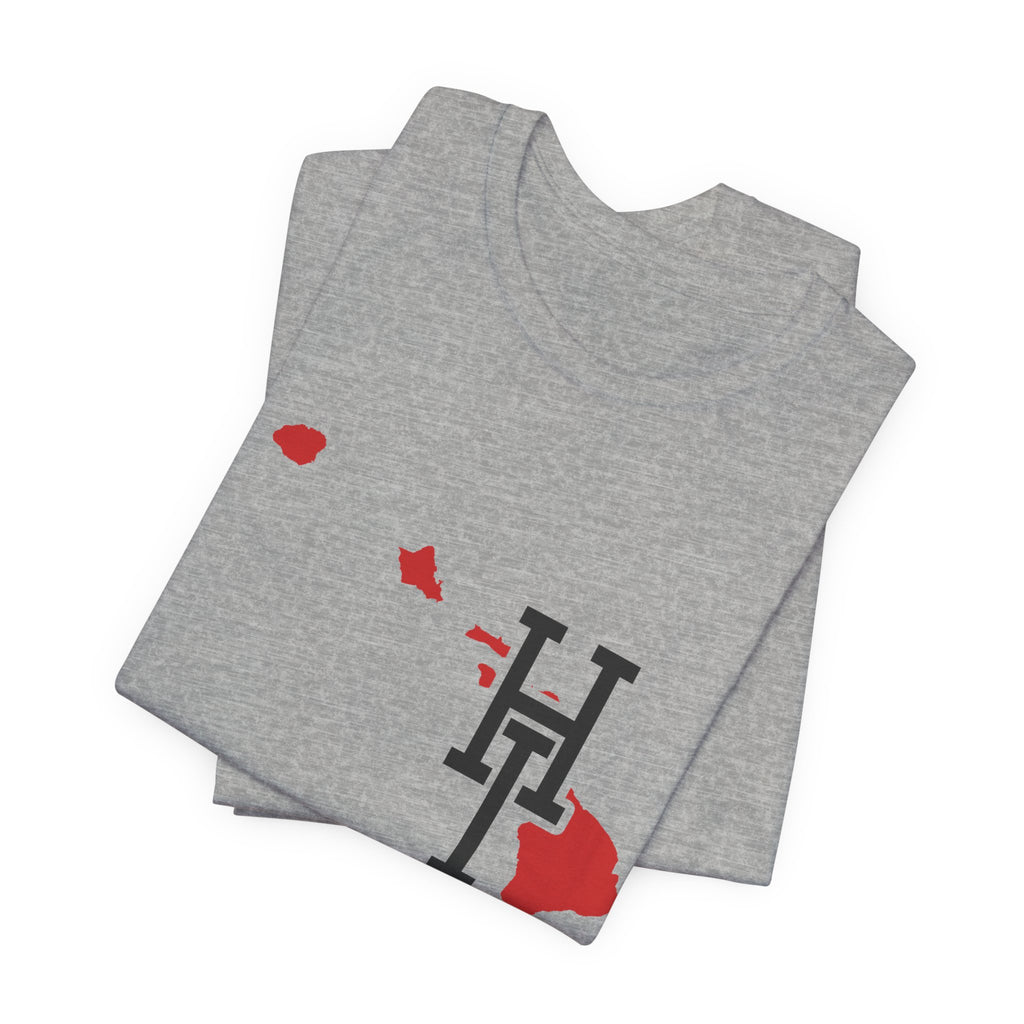 Hawaii Varsity Monogram Map T-Shirt