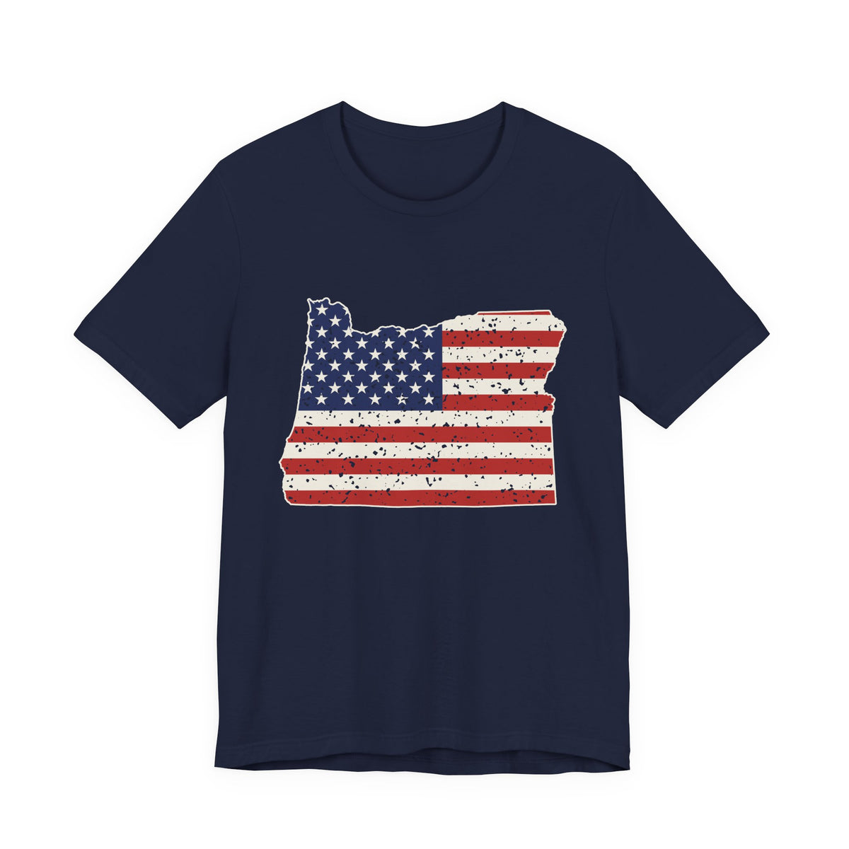 Oregon American Flag Map T-Shirt