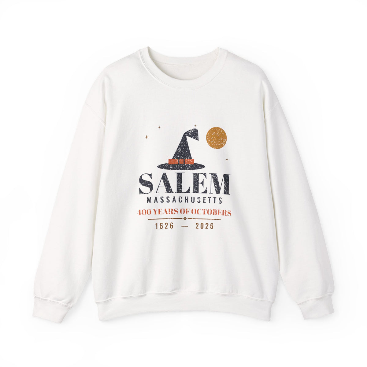Salem Massachusetts 400 Years Witch Hat Crewneck Sweatshirt