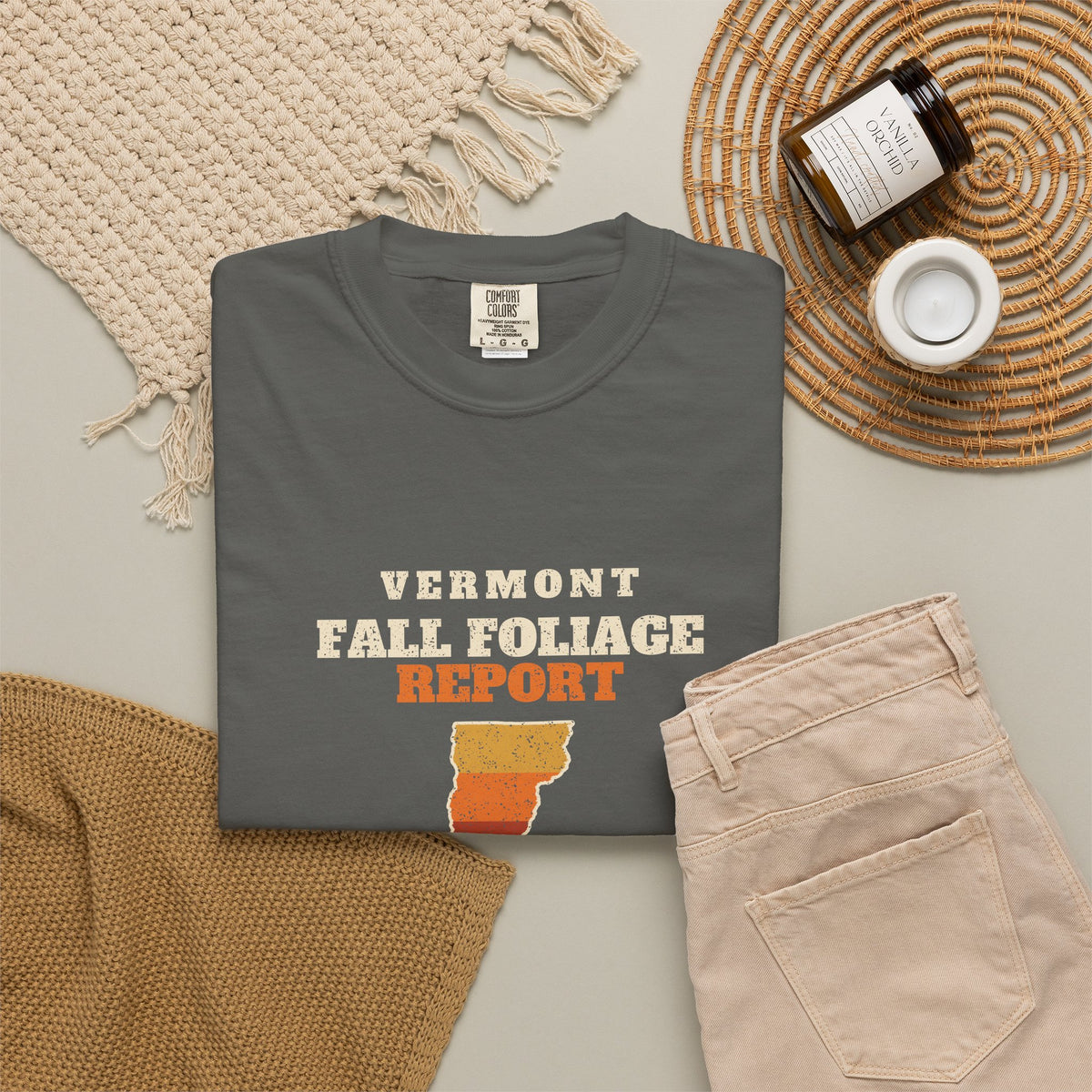 Vermont Fall Foliage Report Map T-Shirt