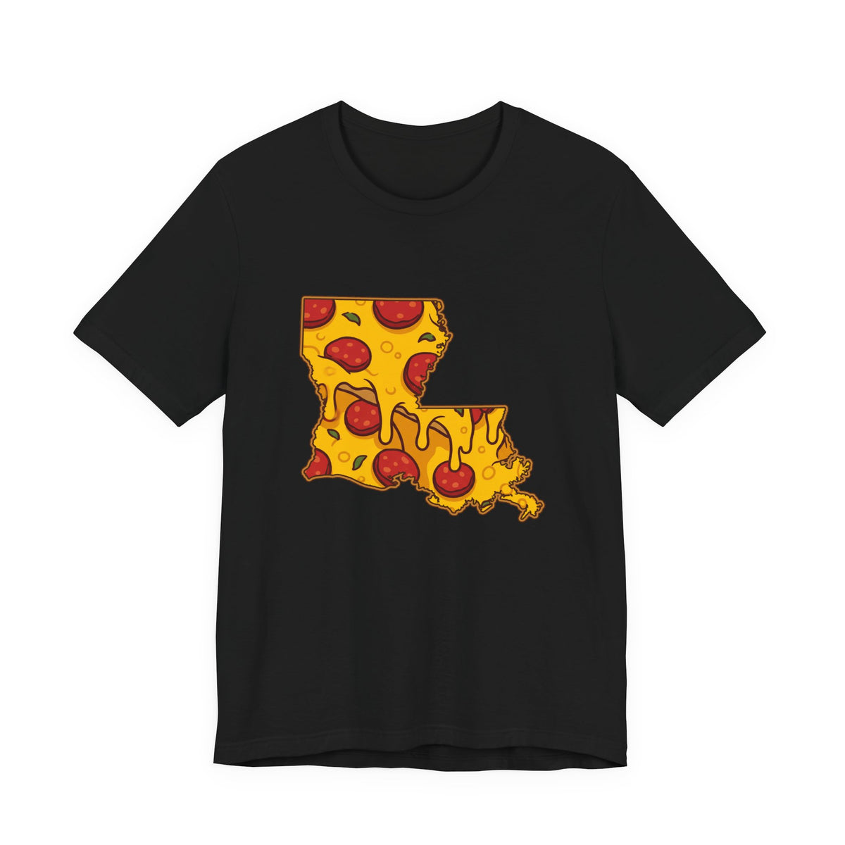 Louisiana Pizza Map T-Shirt
