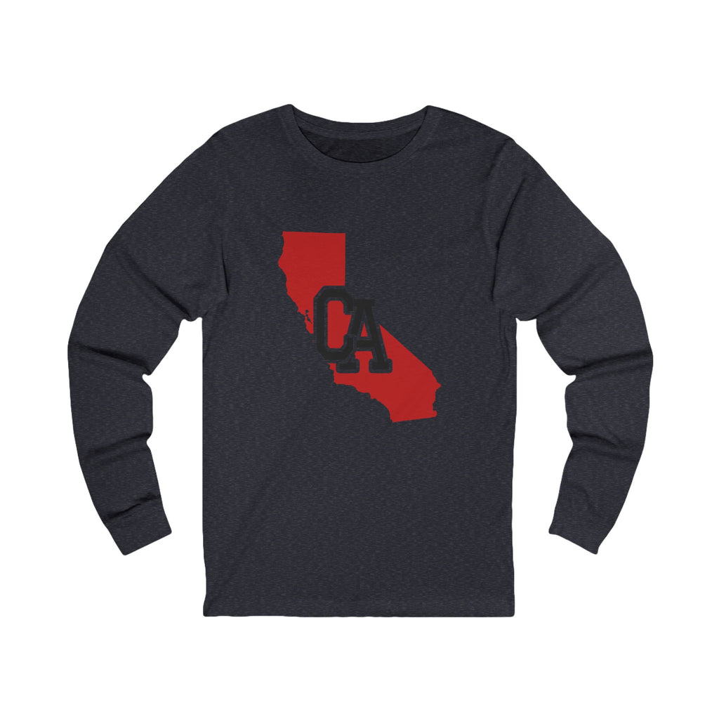 California Varsity Monogram Map Long Sleeve Tee