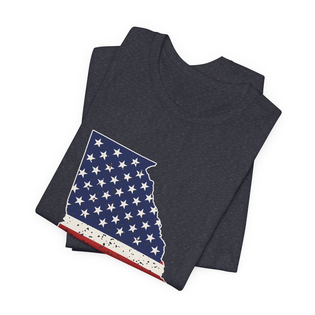 Georgia American Flag Map T-Shirt