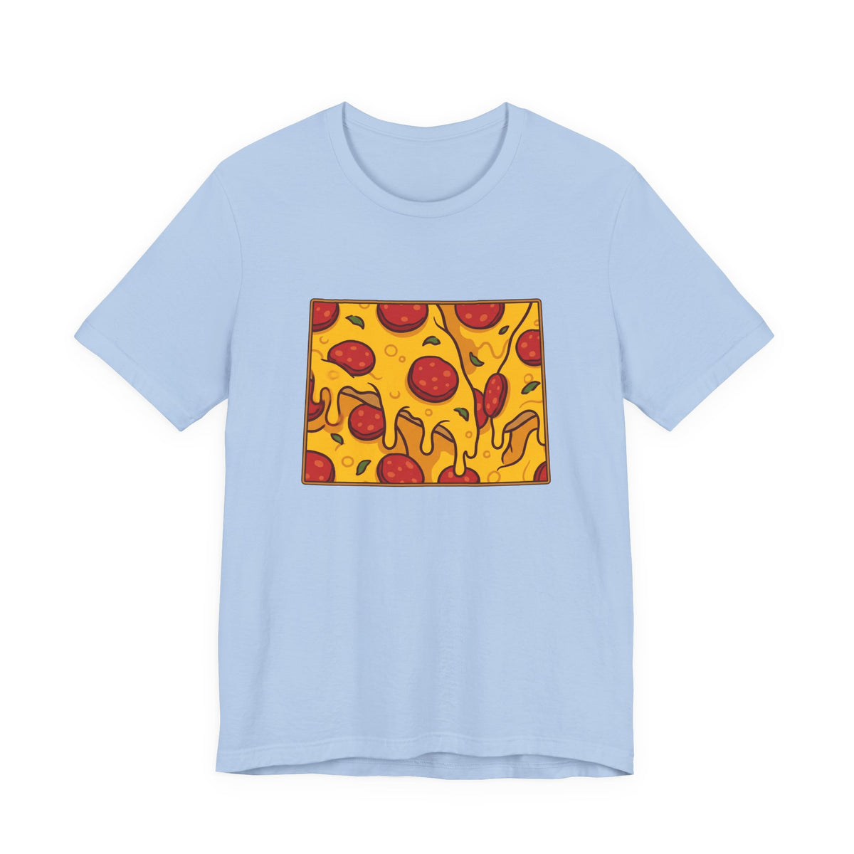 Wyoming Pizza Map T-Shirt