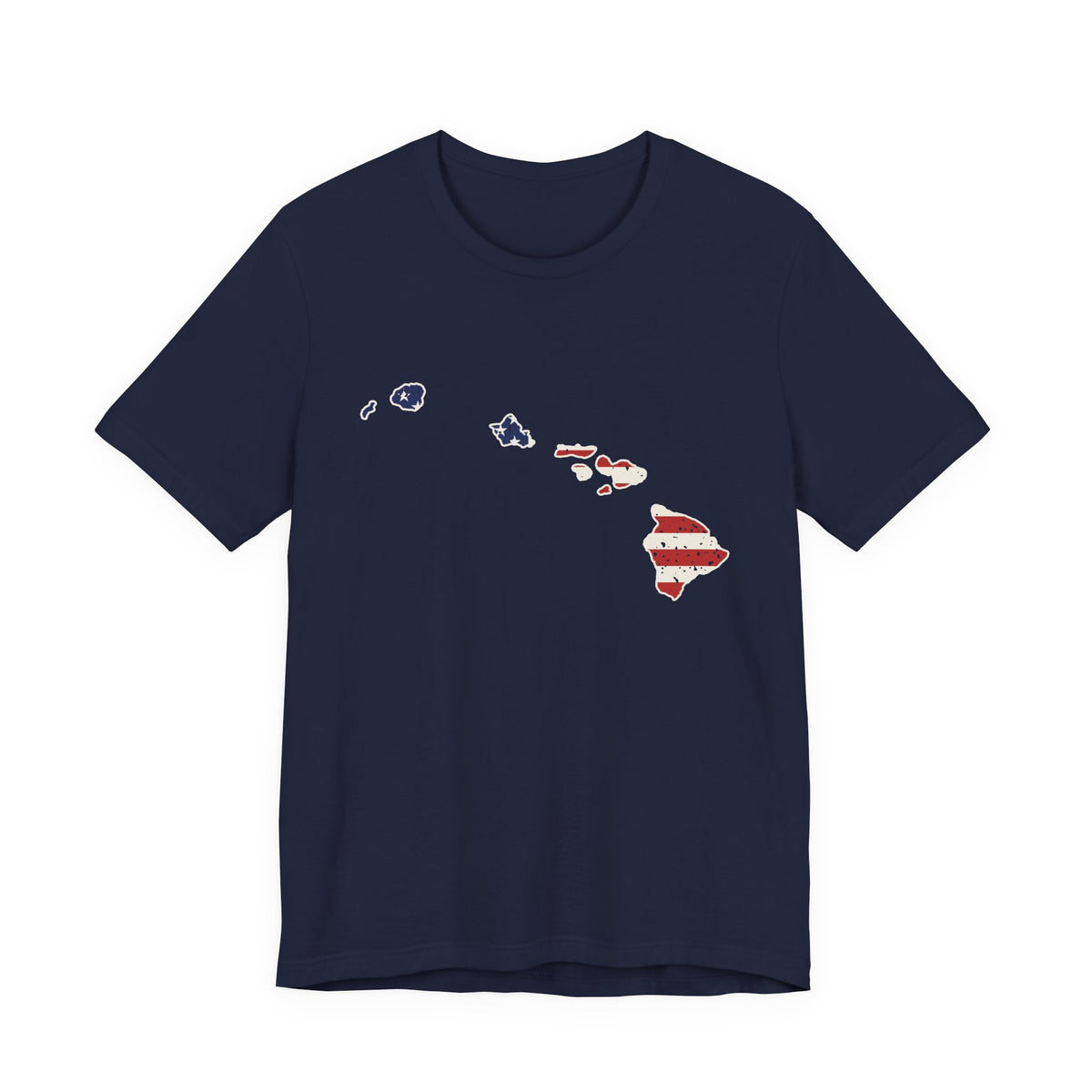 Hawaii American Flag Map T-Shirt