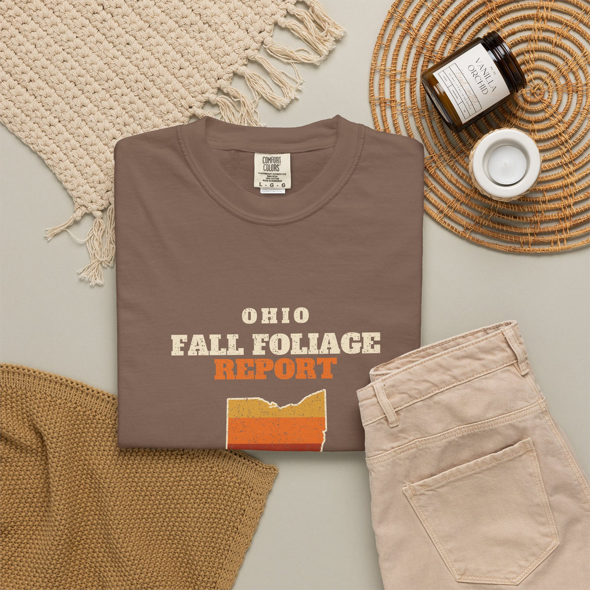 Ohio Fall Foliage Report Map T-Shirt