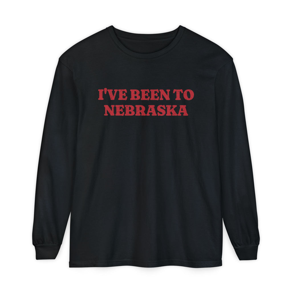 I've Been to Nebraska Vintage Travel Souvenir Long Sleeve Tee