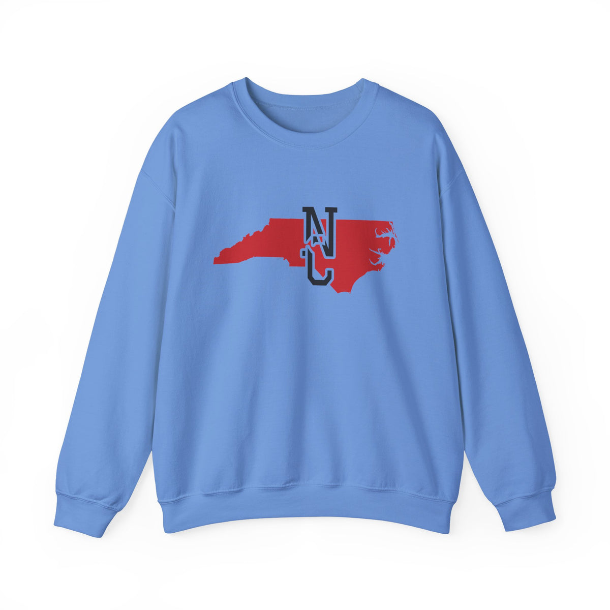 North Carolina Varsity Monogram Map Crewneck Sweatshirt