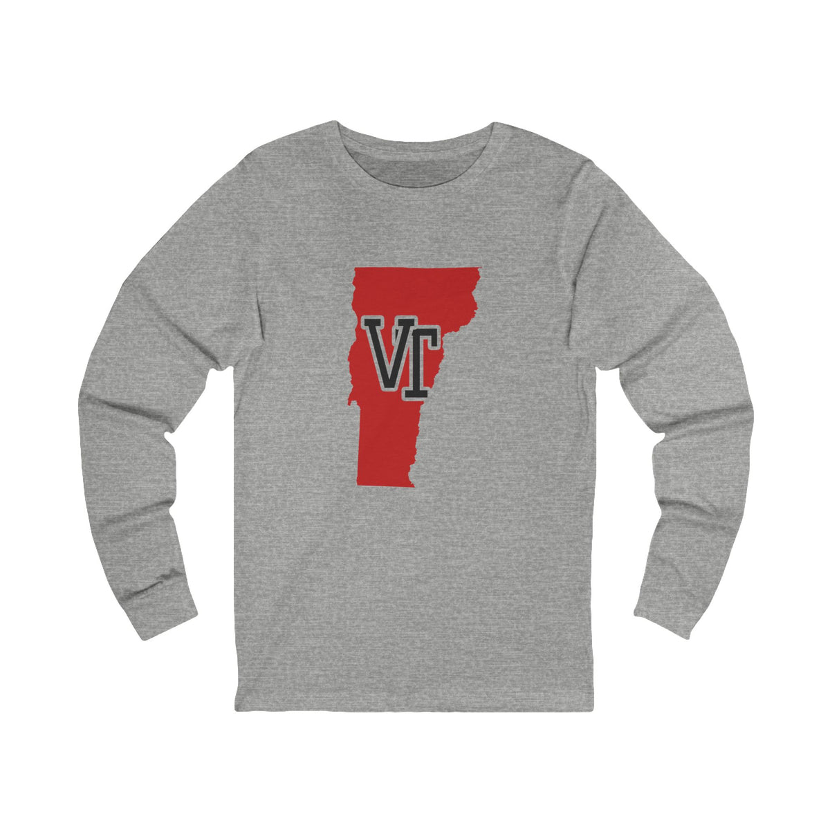 Vermont Varsity Monogram Map Long Sleeve Tee