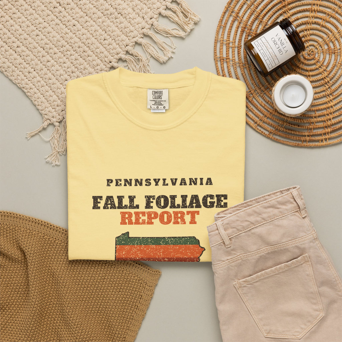 Pennsylvania Fall Foliage Report Map T-Shirt