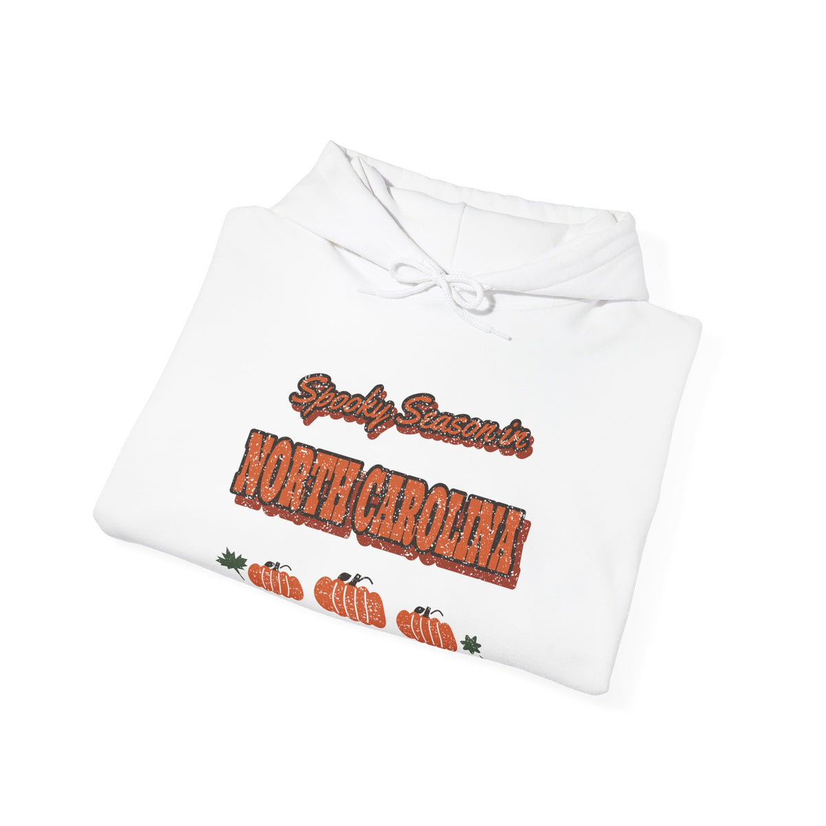Spooky Season in North Carolina Vintage Postcard Hoodie