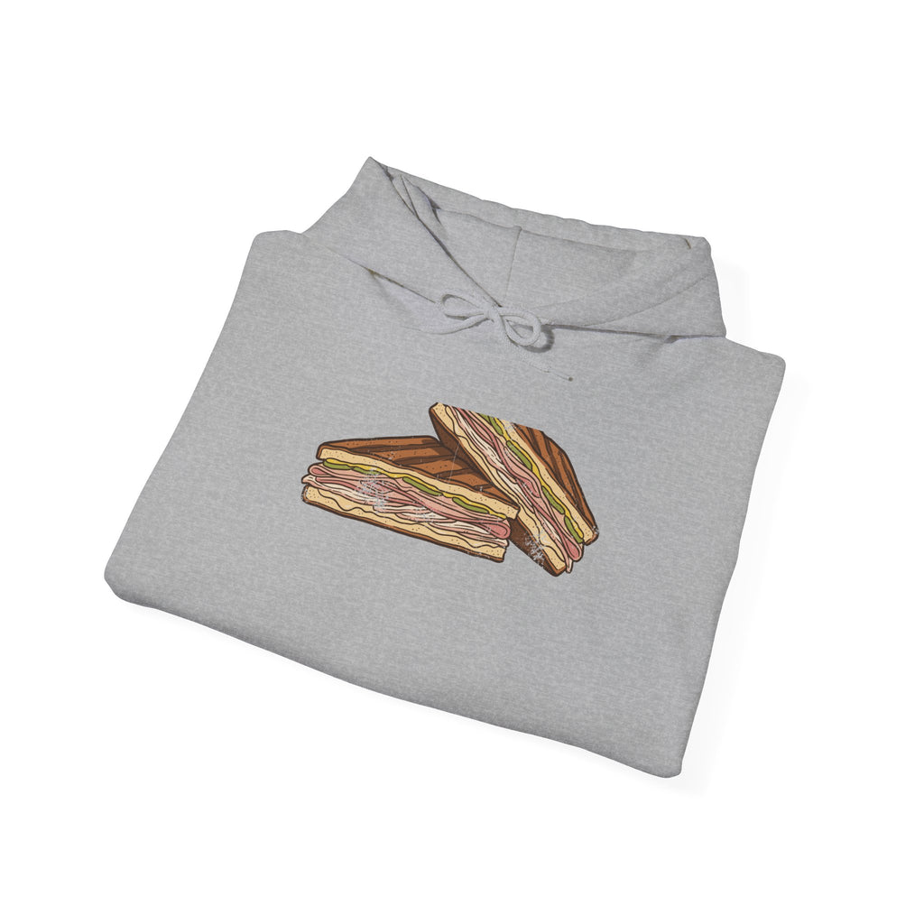 Tampa Cuban Sandwich Retro Food Illustration Hoodie