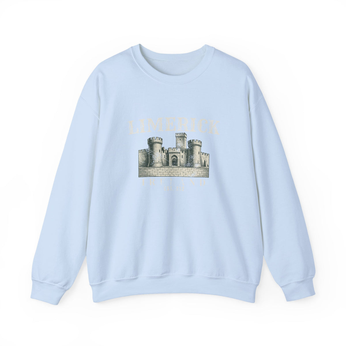 Limerick Ireland Est 812 Vintage Castle Crewneck Sweatshirt